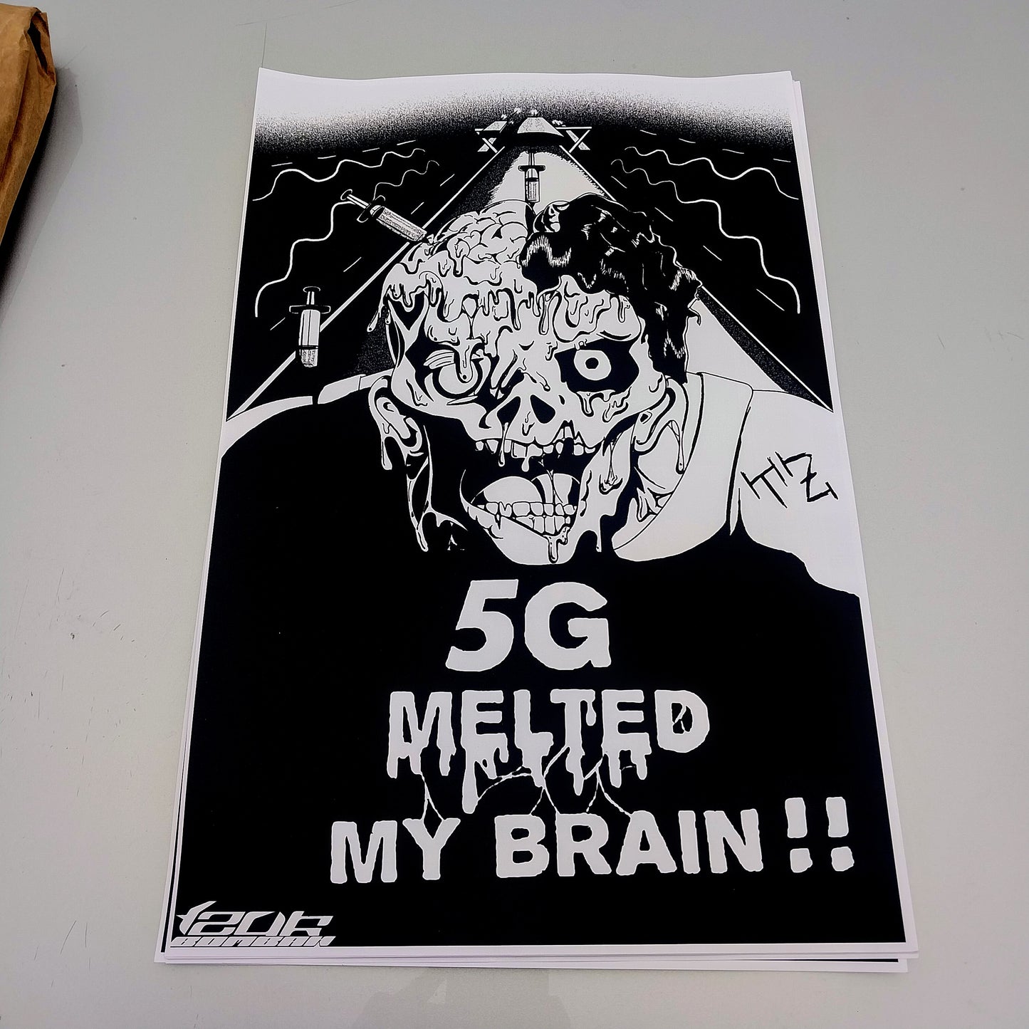 5G Melted my Brain Poster