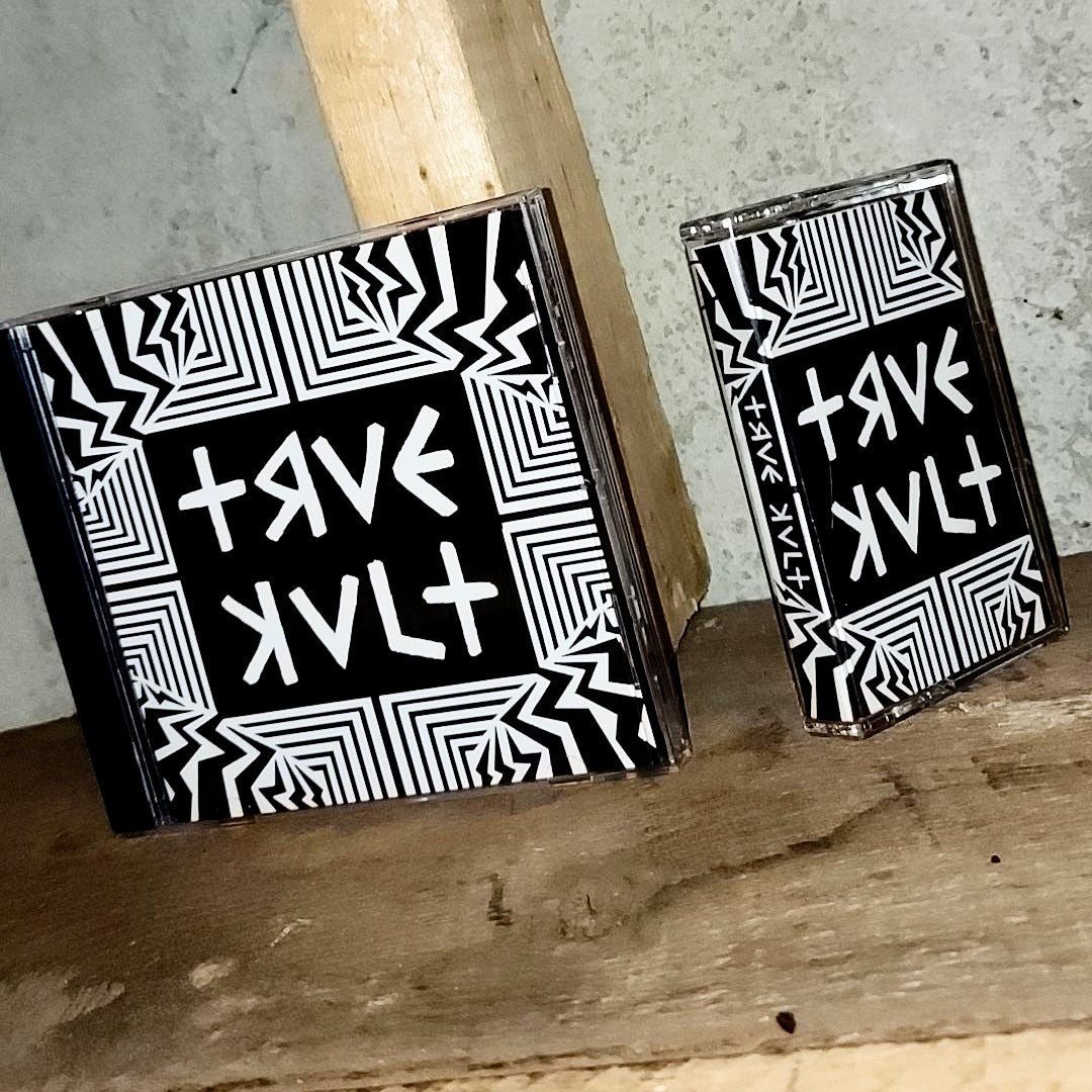 Trve Kvlt compilation CD case and cassette tape case
